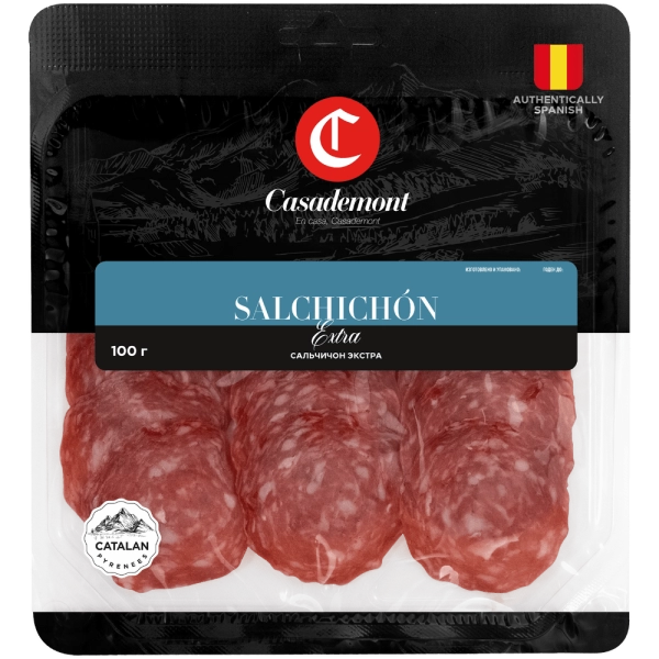 Колбаса нарезка с/к Салями зернистая