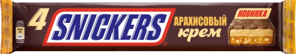 Батончик Snickers Арахисовый крем